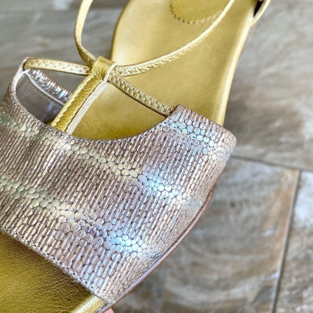 ANYI LU LINDA METALLIC WEDGE - Picture 9 of 11